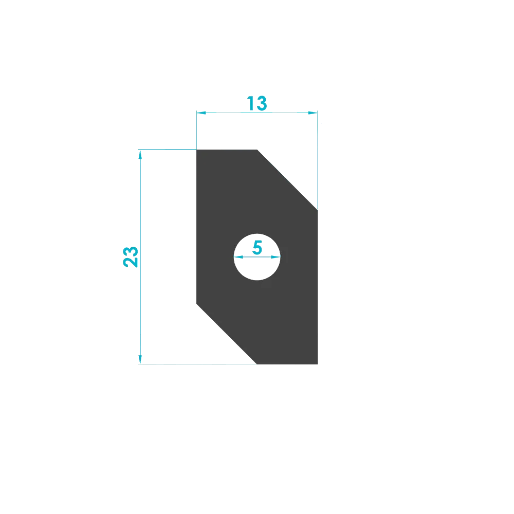 Anti-Slip Serrated Lock Washer Profile (Code: 3516) — Engineering Section Drawing | SolarAlu Global